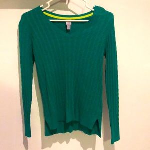 Soft green sweater